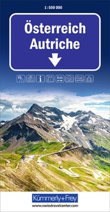 K&uuml;mmerly+Frey Strassenkarte &Ouml;sterreich 1:500.000