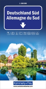 Kümmerly+Frey Strassenkarte Deutschland Süd 1:500.000 - 