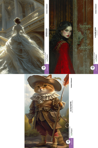 Französische Märchen (3 Bücher + Audio-Online) - Frank-Lesemethode - Kommentierte zweisprachige Ausgabe Französisch-Deutsch