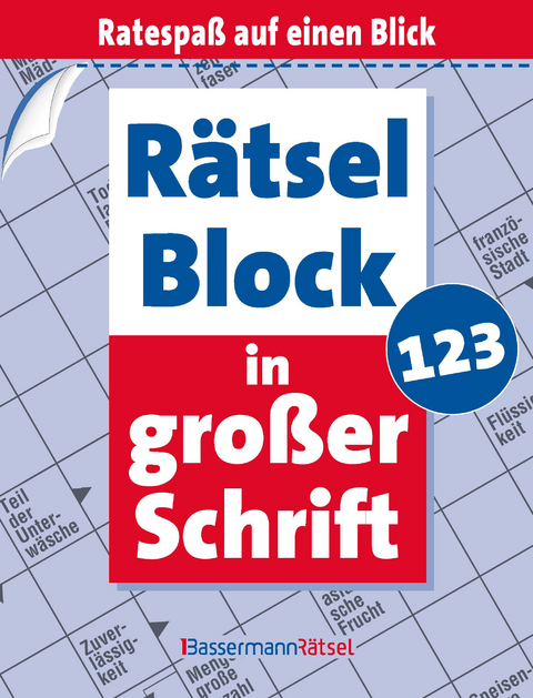 R&auml;tselblock in gro&szlig;er Schrift 123 - Eberhard Kr&uuml;ger