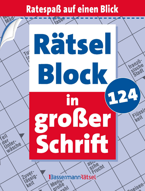 R&auml;tselblock in gro&szlig;er Schrift 124 - Eberhard Kr&uuml;ger