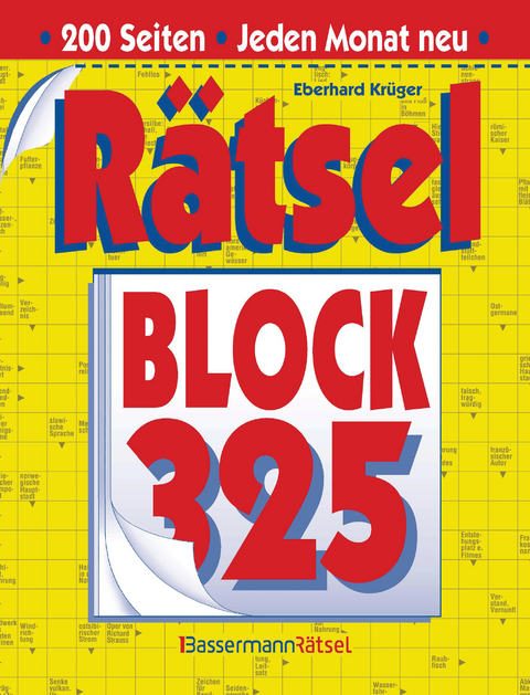 R&auml;tselblock 325 - Eberhard Kr&uuml;ger