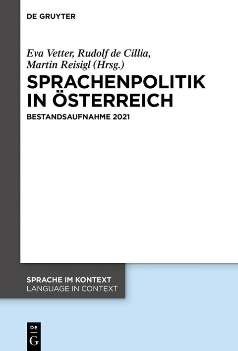 Sprachenpolitik in &Ouml;sterreich - 