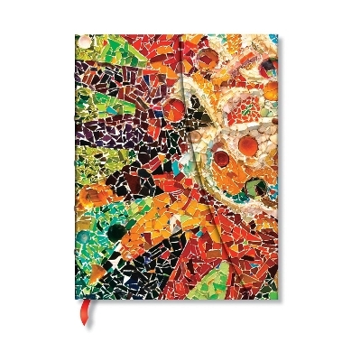 Gaudi&rsquo;s Sun (Gaudi&rsquo;s Mosaics) Ultra Unlined Hardback Journal (Wrap Closure) -  Paperblanks
