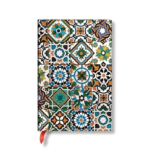 Porto (Portuguese Tiles) Mini Hardback Address Book (Elastic Band Closure)