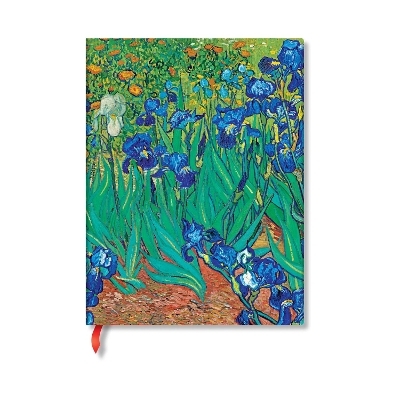 Van Gogh&rsquo;s Irises Mini Unlined Hardback Journal (Elastic Band Closure) -  Paperblanks