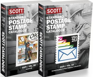 2025 Scott Stamp Postage Catalogue Volume 1: Cover Us, Un, Countries A-B (2 Copy Set)