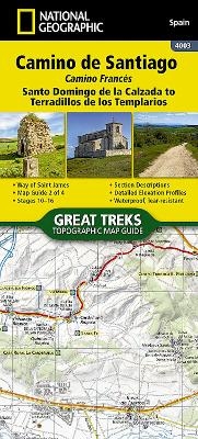 Camino de Santiago - Camino Frances Map 2 of 4