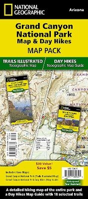 Grand Canyon Day Hikes and National Park [Map Pack Bundle]