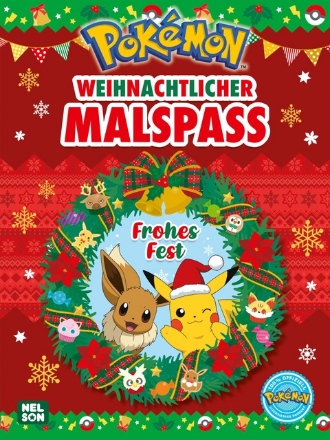 Pok&eacute;mon Activity-Buch: Weihnachtlicher Malspa&szlig;