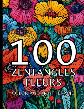 100 zentangles fleurs