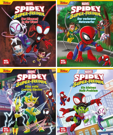 Nelson Mini-B&uuml;cher: MARVEL: Spidey und seine Super-Freunde 5-8