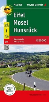 Eifel - Mosel - Hunsrück, Motorradkarte 1:200.000, freytag & berndt - 