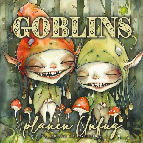 Goblins planen Unfug Malbuch f&uuml;r Erwachsene - Monsoon Publishing, Musterst&uuml;ck Grafik