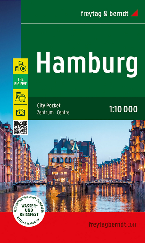 Hamburg, Stadtplan 1:10.000, freytag & berndt