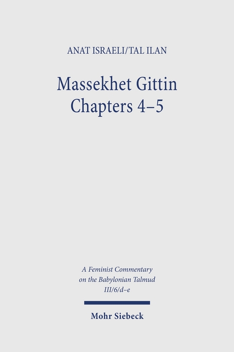 Massekhet Gittin Chapters 4-5 - Tal Ilan, Anat Israeli