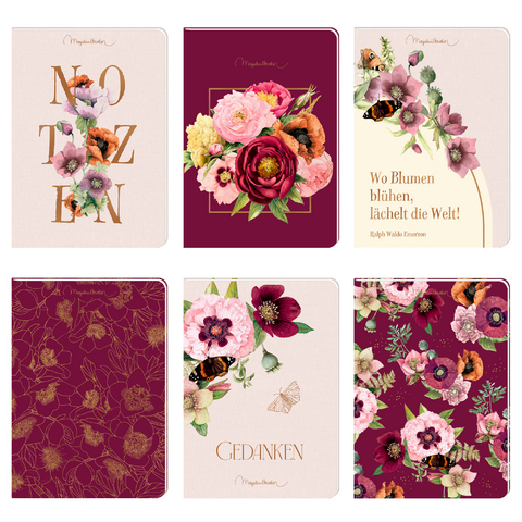 Notizhefte DIN A6 – Blütenzauber