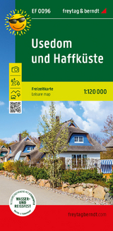 Usedom und Haffküste, Freizeitkarte 1:120.000, freytag & berndt - 