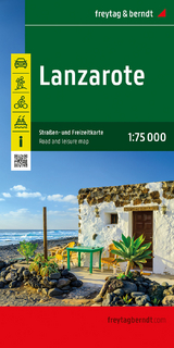 Lanzarote, Straßen- und Freizeitkarte 1:75.000, freytag & berndt - 