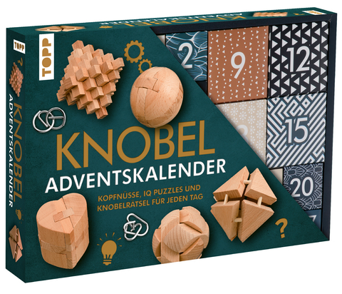 Knobelspiel-Adventskalender - Kopfn&uuml;sse, IQ Puzzles und Knobelr&auml;tsel f&uuml;r jeden Tag