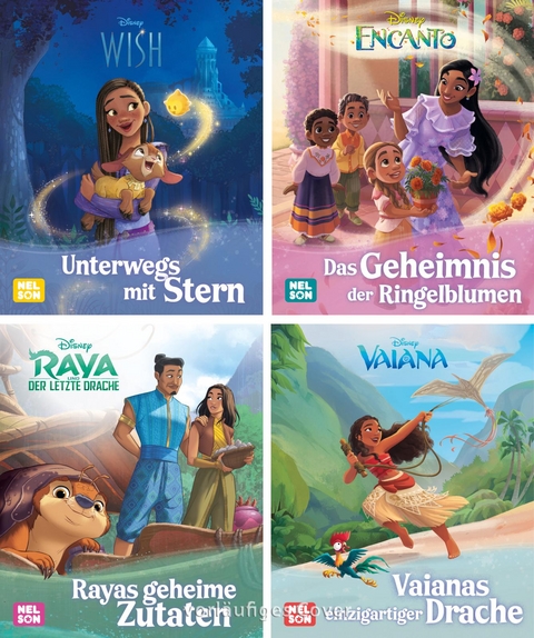 Nelson Mini-B&uuml;cher: Disney Neue Filmlieblinge 1-4 (Einzel/WWS)