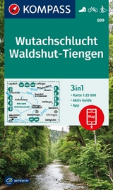 KOMPASS Wanderkarte 899 Wutachschlucht, Waldshut-Tiengen 1:25.000 - 