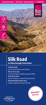 Reise Know-How Landkarte Seidenstra&szlig;e / Silk Road (1:2 000 000): Durch Zentralasien nach China / To China through Central Asia