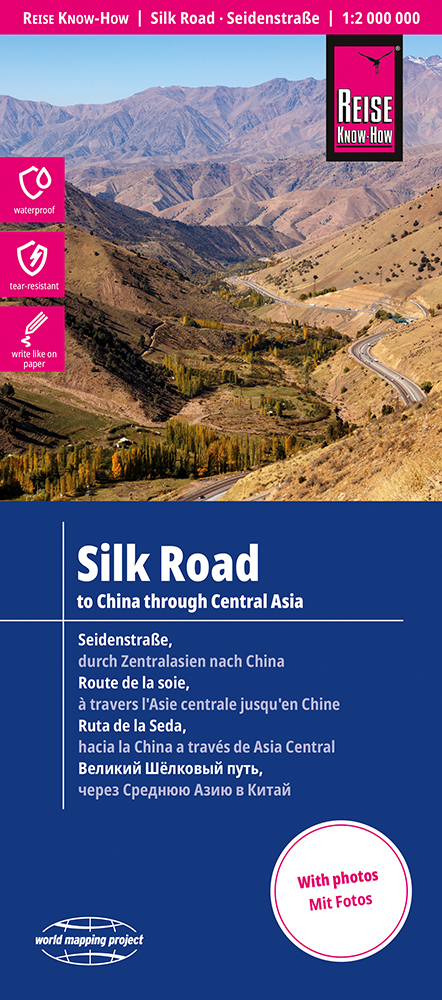Reise Know-How Landkarte Seidenstra&szlig;e / Silk Road (1:2 000 000): Durch Zentralasien nach China / To China through Central Asia