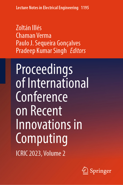 Proceedings of International Conference on Recent Innovations in Computing - 