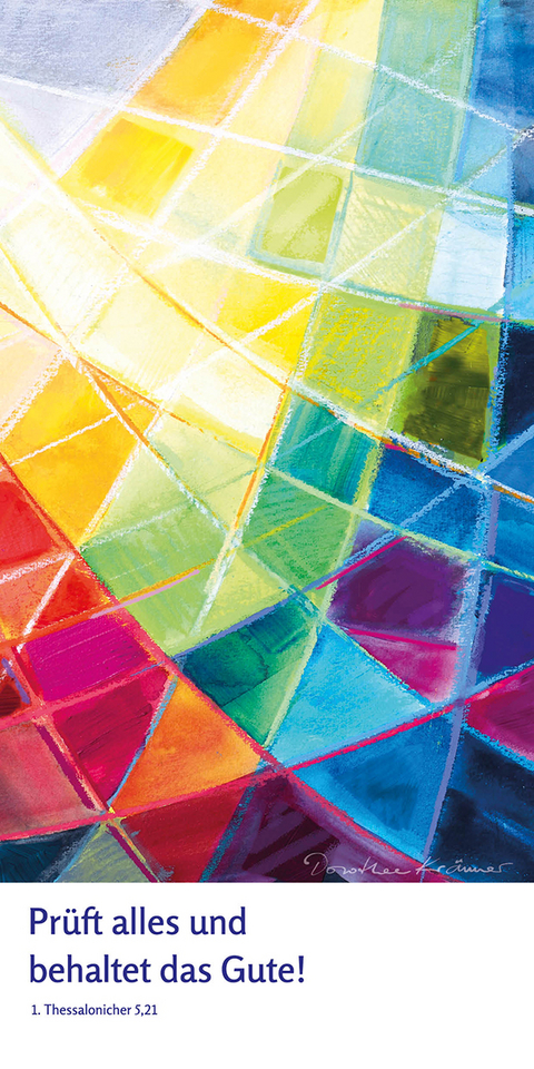 Jahreslosung 2025 - Gehalten - Faltkarte