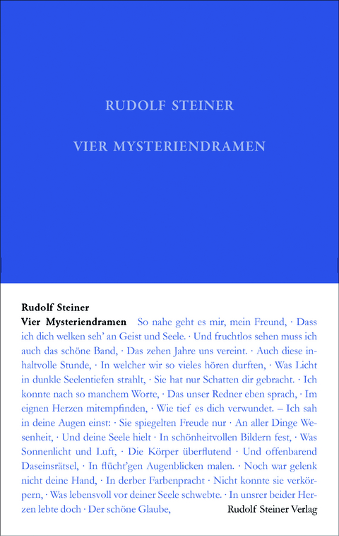 Vier Mysteriendramen - Rudolf Steiner, Ralf Machunze