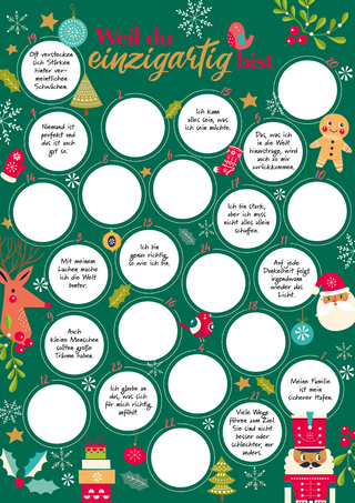 Weil du einzigartig bist – Der Rubbel-Adventskalender für Mädchen