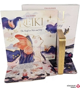 Reiki – Die Kraft im Hier und Jetzt: 32 Achtsamkeitskarten mit Goldfolie und Goldschnitt, Stülpdeckelschachtel mit Goldprägung und 144-seitiges Buch - Eva Murges