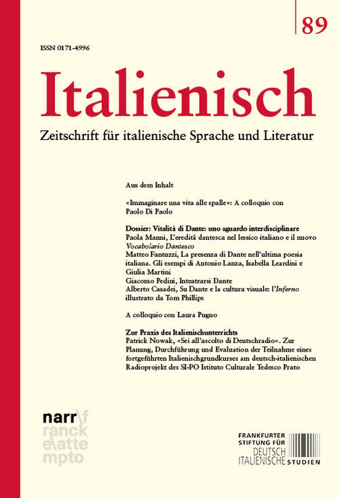 Italienisch Band 89 | 45. Jahrgang, Heft 1