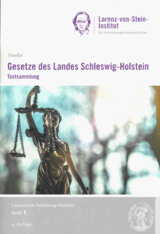 Gesetze des Landes Schleswig-Holstein - Textsammlung - Band 1, 9. Auflage 2024 - 