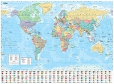 Collins Large World Wall Paper Map (70 x 91.5 cm) - Collins Maps