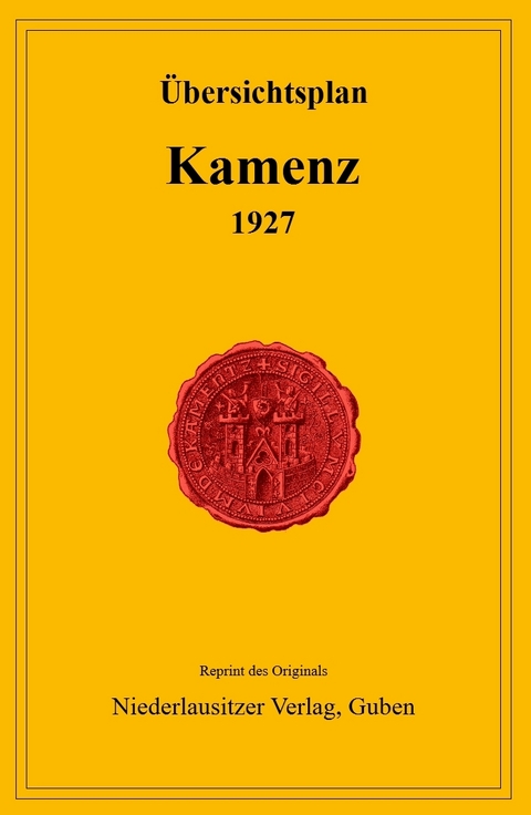 &Uuml;bersichtsplan Kamenz 1927 - 