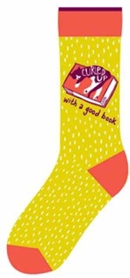 Curled Up with a Good Book Socks - Gibbs Smith Publisher