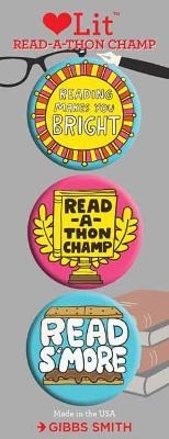 Read-a-thon 3 Badge Set - Gibbs-Smith Gibbs-Smith