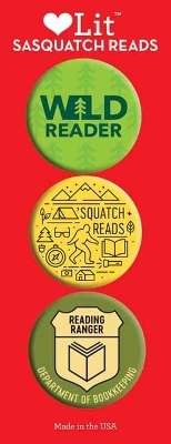 Sasquatch Reads 3-Button Assortment - Gibbs Smith Publisher