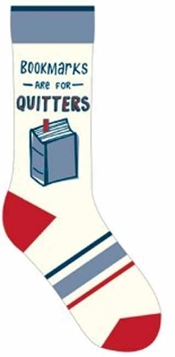 Bookmarks Are for Quitters Socks - Gibbs Smith Publisher