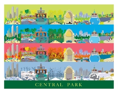 New York City's Central Park Seasons Art Print 11x14 - Michael Schafbuch