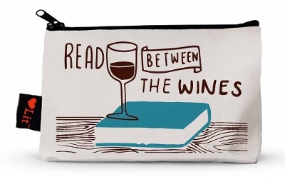 Read Between the Wines Pencil Pouch - Gibbs Smith