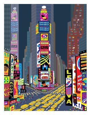New York City's Times Square Art Print 11 X 14 - Michael Schafbuch