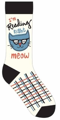 I'm Reading Right Meow Socks - Gibbs Smith Publisher