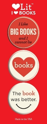 I Love Books 3 Badge Set - Gibbs Smith