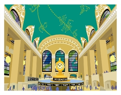 New York City Grand Central Station Art Print 11x14 - Michael Schafbuch