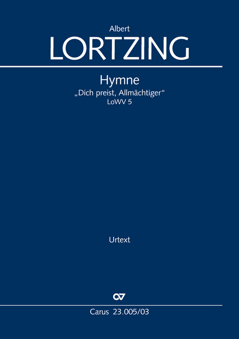 Hymne (Klavierauszug) - Albert Lortzing