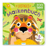 TR&Ouml;TSCH - Lustiges Maskenbuch "Zootiere" | Interaktives Pappenbuch mit 5 herausnehmbaren Zootier-Masken zum Spielen und Verkleiden | Mit eing&auml;ngigen Reimen f&uuml;r fantasievolle Abenteuer | Ab 1 Jahr - 