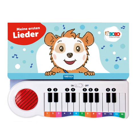 Tr&ouml;tsch Bobo Siebenschl&auml;fer Klavierbuch Meine ersten Lieder Soundbuch Liederbuch - 